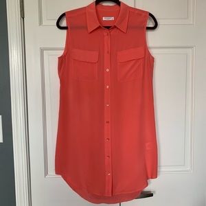 Equipment Silk Button Front Dress - Sz S